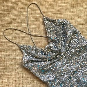 Adrianna Papell Sequin Cocktail Dress